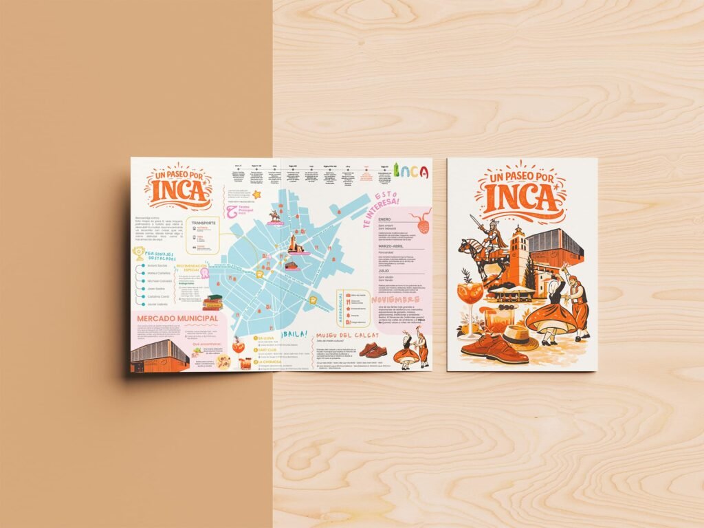 folded a5 flyer mockup 3