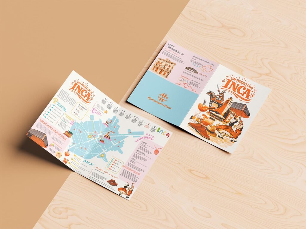 folded a5 flyer mockup 5